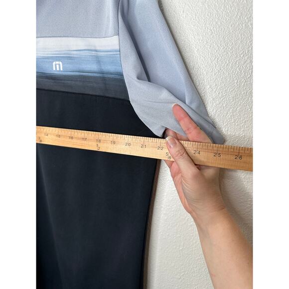 Travis Matthew Light Blue to Black Ombre Short Sleeve Golf Shirt M - Picture 5 of 11